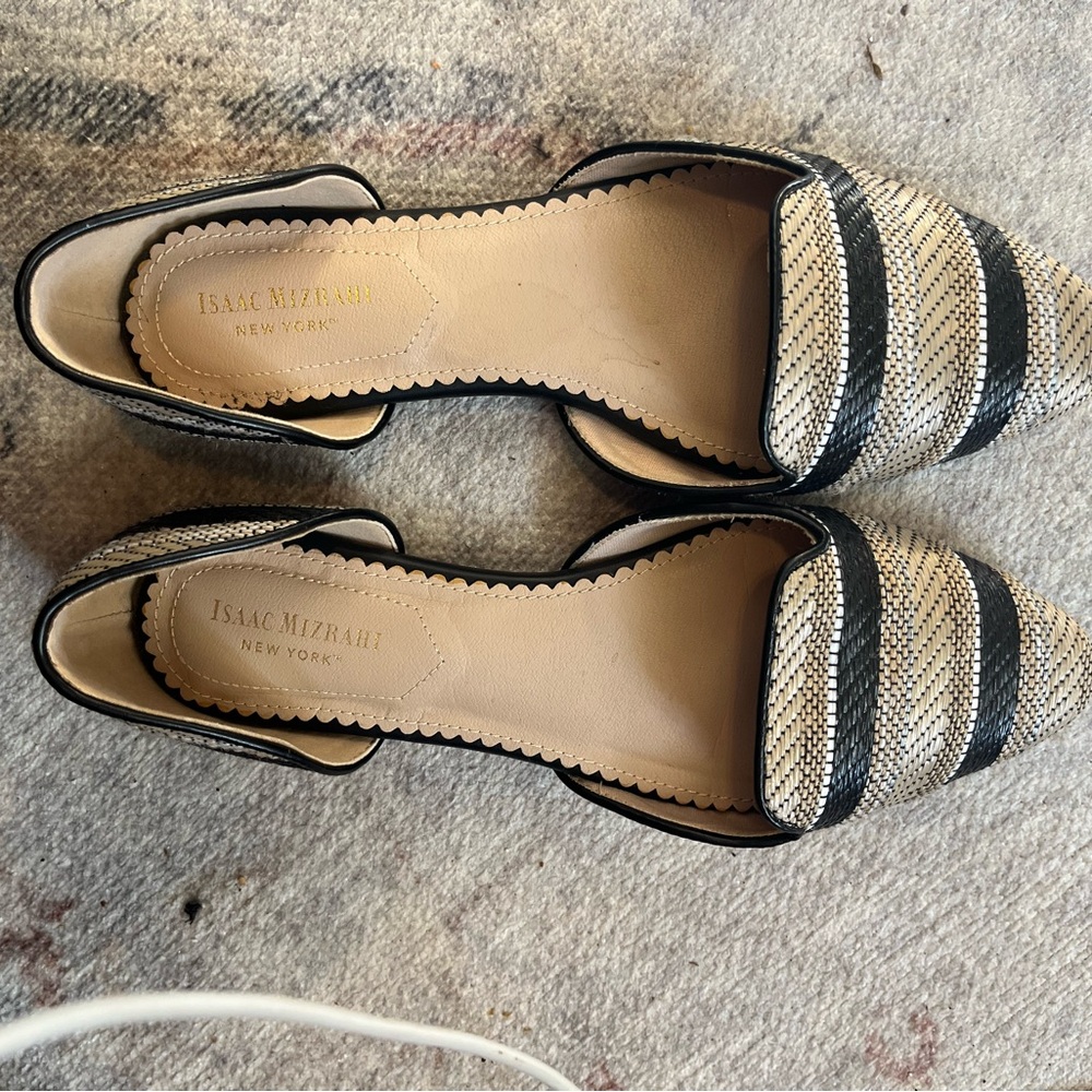 Worn twice … tan and black stripe